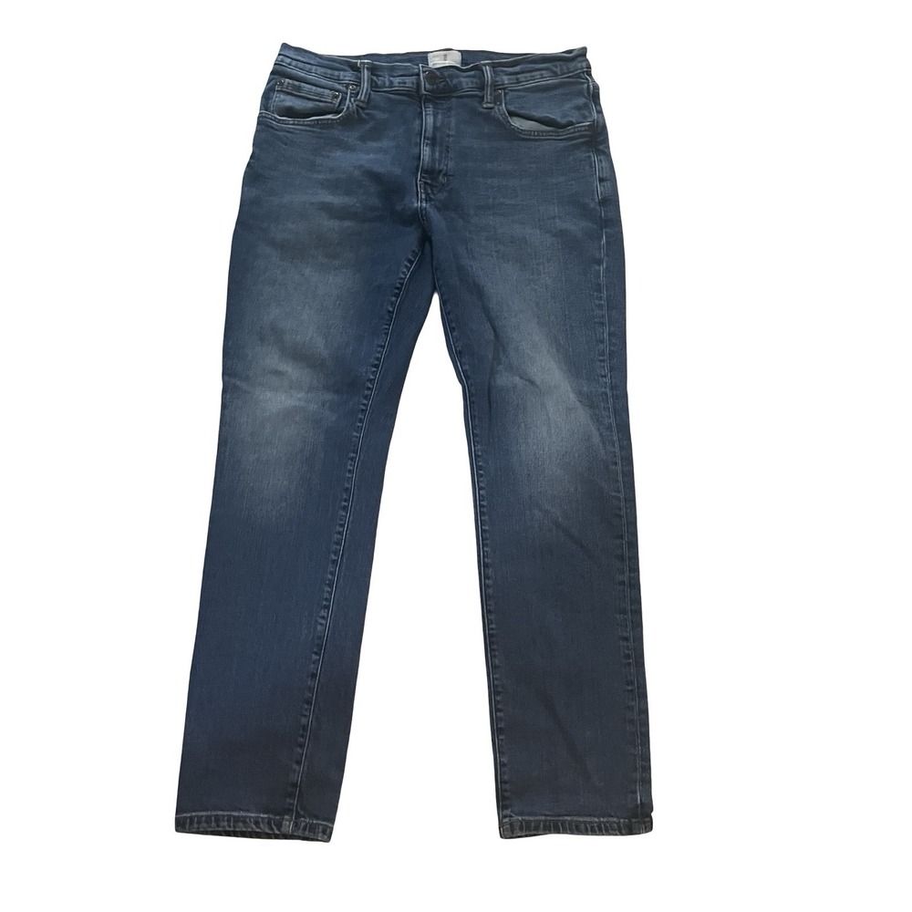 Mutual Weave Men's Size 34 x 30 The Taper Jeans Denim Medium Wash 99% Cotton
